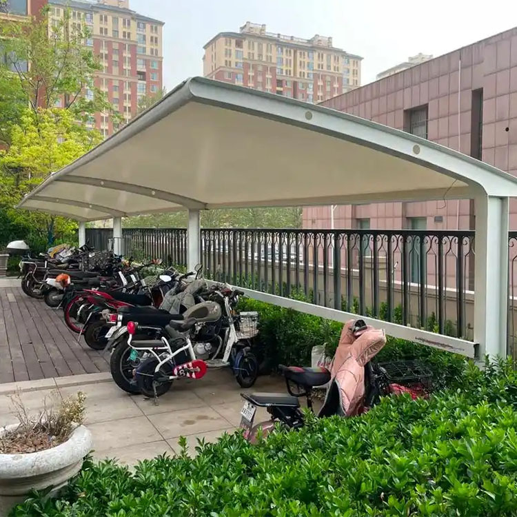 永福县膜结构电动车棚